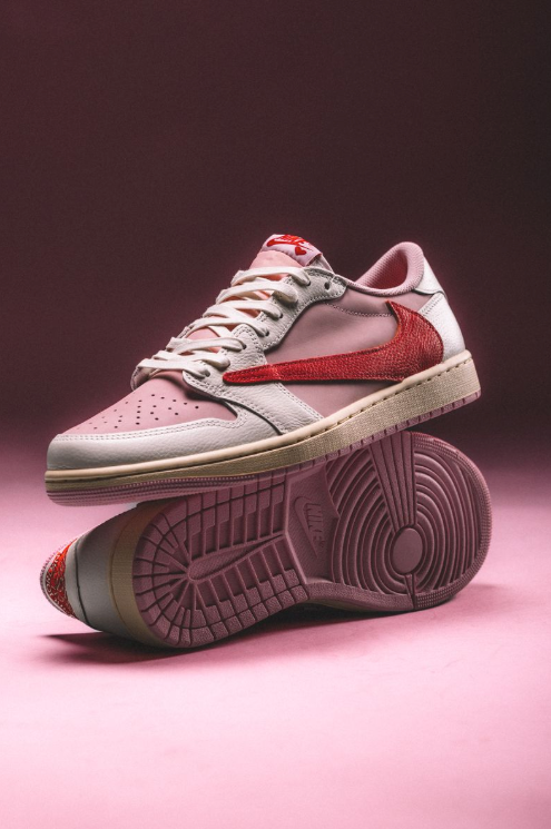 Jordan 1 Retro Low OG SP Travis Scott Sail Tropical Pink